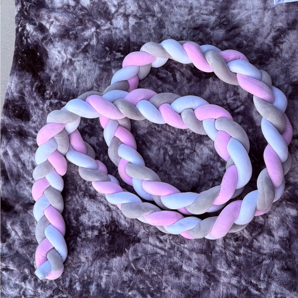 Pink and Gray Braided Rope - Picture 2 of 2